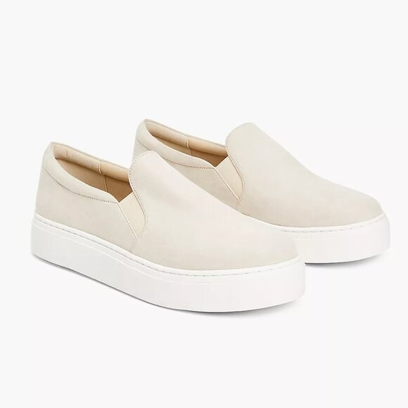 Lane Bryant Ivory Slip-On Platform Sneakers, Size 10 WIDE - Picture 1 of 9
